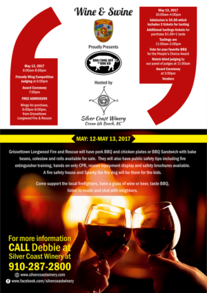 Diseño de Flyer por ALSADESIGN para Silver Coast Winery | Diseño: #13978797