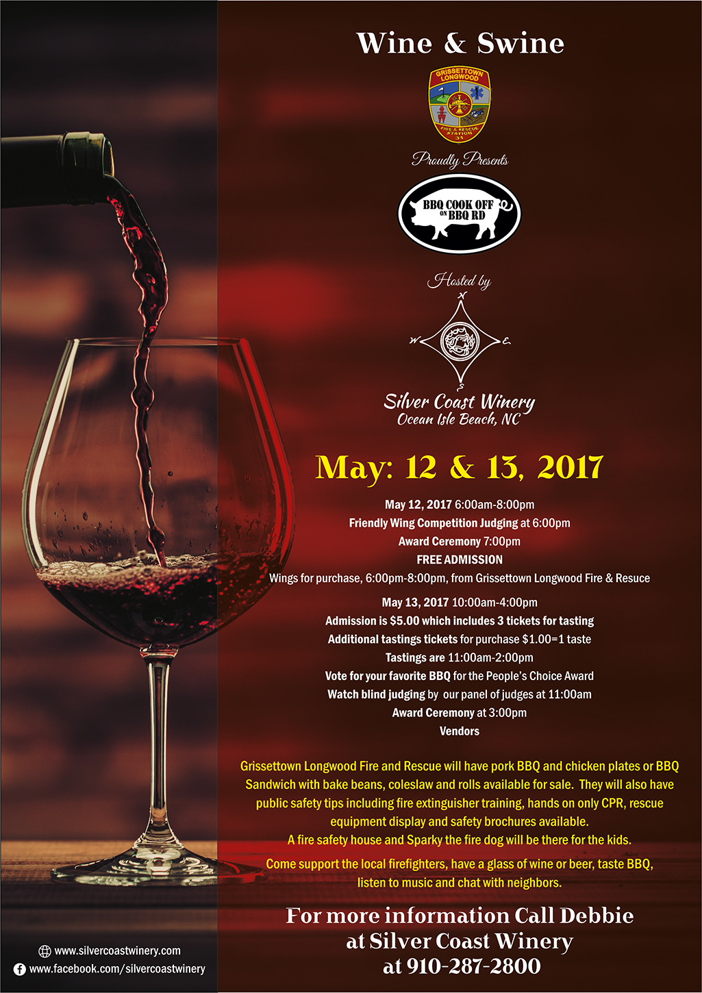 Diseño de Flyer por ALSADESIGN para Silver Coast Winery | Diseño #13979009
