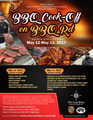 Flyer for BBQ Cook Off held at Winery in NC, where we take our BBQ Very seriously          | Flyer Design by Gfx.26™