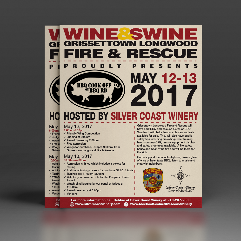 Flyer Design by Mon01 for Silver Coast Winery | Design #13988087