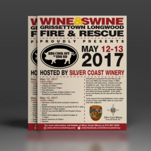 Diseño de Flyer por Mon01 para Silver Coast Winery | Diseño: #13988087