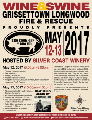Flyer for BBQ Cook Off held at Winery in NC, where we take our BBQ Very seriously          | Flyer Design by Mon01