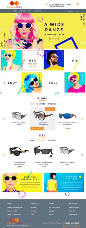 Startup Eyewear Store need Website | Web-Design von bdesigner9