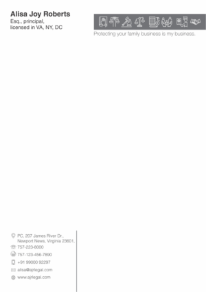 Design En-Tête par Savitra pour The Law Office of Alisa Joy Roberts, PC | Design : #12462722