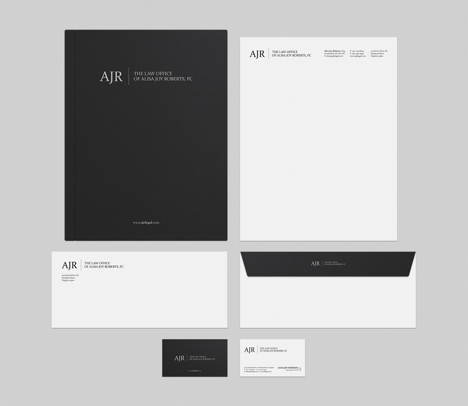 Letterhead Design by logodentity for The Law Office of Alisa Joy Roberts, PC | Design #12612624