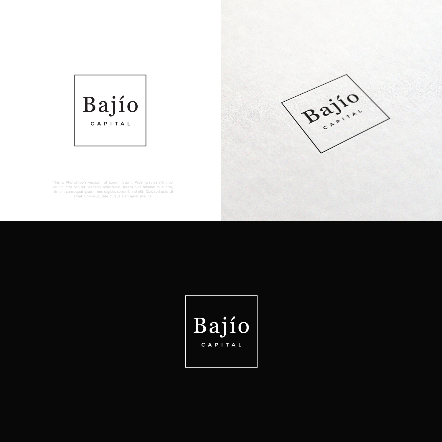 Logo Design by lorixart for Bajío Capital  | Design #12559124
