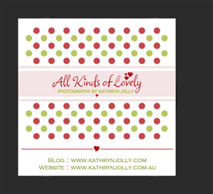 CD Cover Design by Daniel Benitez for All Kinds of Lovely Photography | Design: #535174