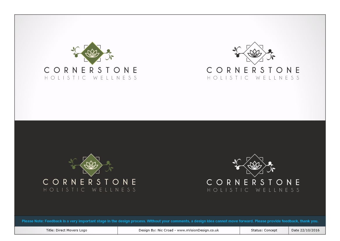 Design de Logo par nvisiondesign.co.uk pour Cornerstone Holistic Wellness | Design #12455355