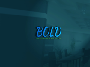 Bold. (sub text) Marketing & Communications by design. | Logo Design by Kiran