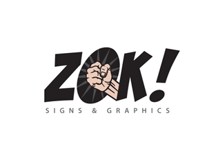 ZOK! Signs... or ZOK! Signs & Graphics | Logo Design by Buck Tornado