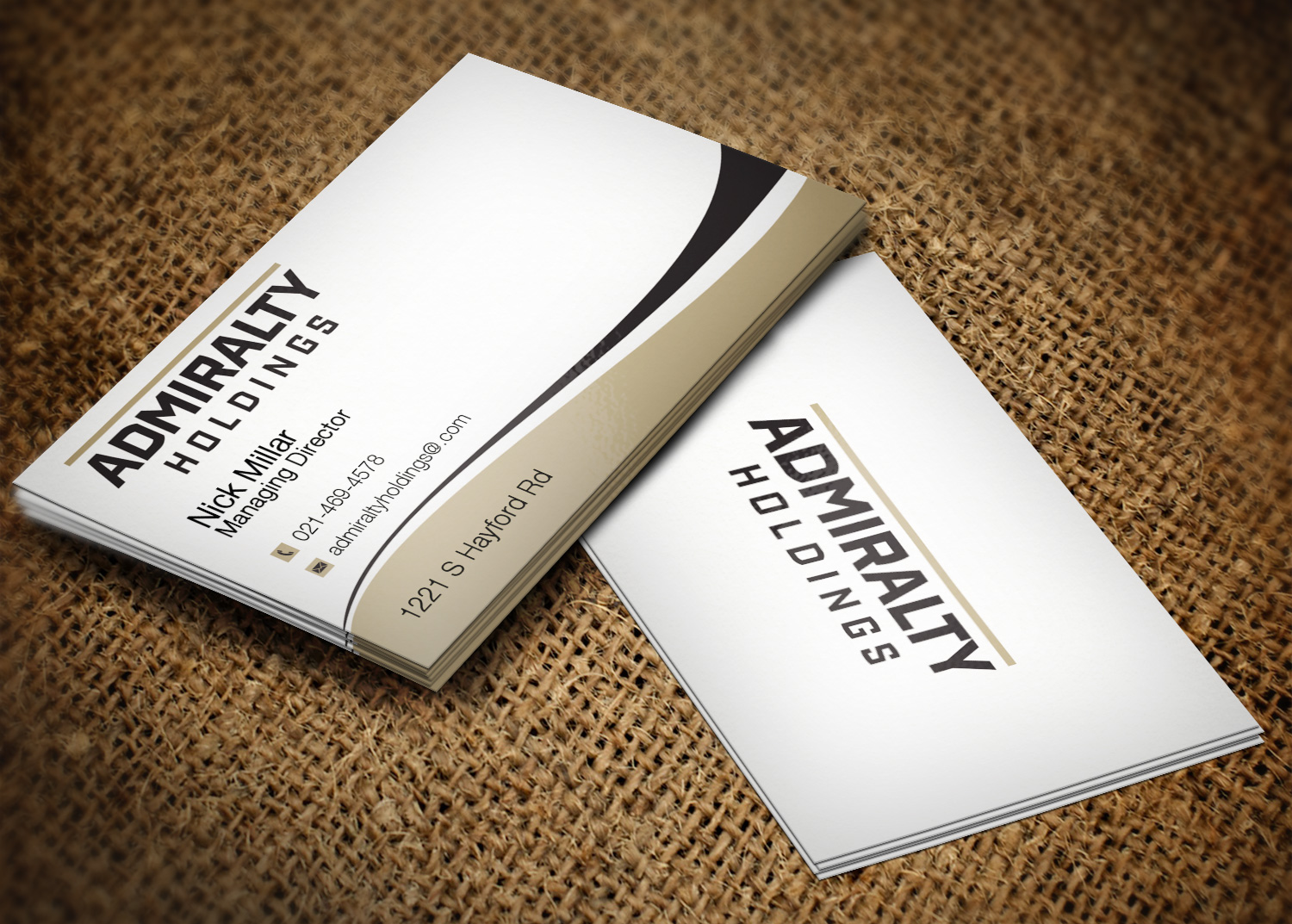 Visitenkarten-Design von Pixi Dust für Hillcrest Holdings | Design #12473697