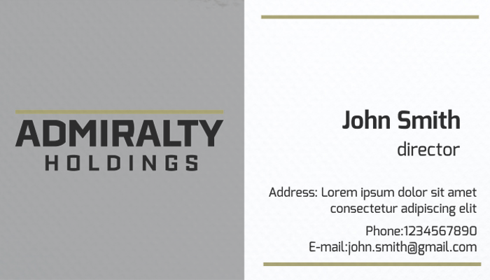 Visitenkarten-Design von Rolands für Hillcrest Holdings | Design #12541305