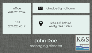 Visitenkarten-Design von veena.arun für Hillcrest Holdings | Design: #12490999