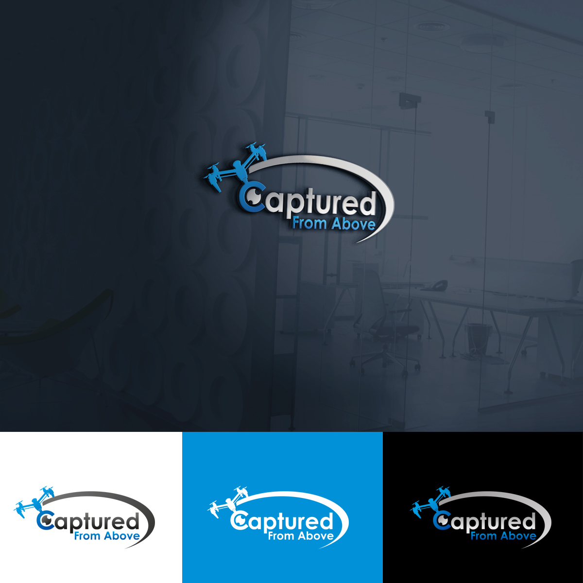 Logo Design by graphicancers for Captured From Above | Design: #12485103