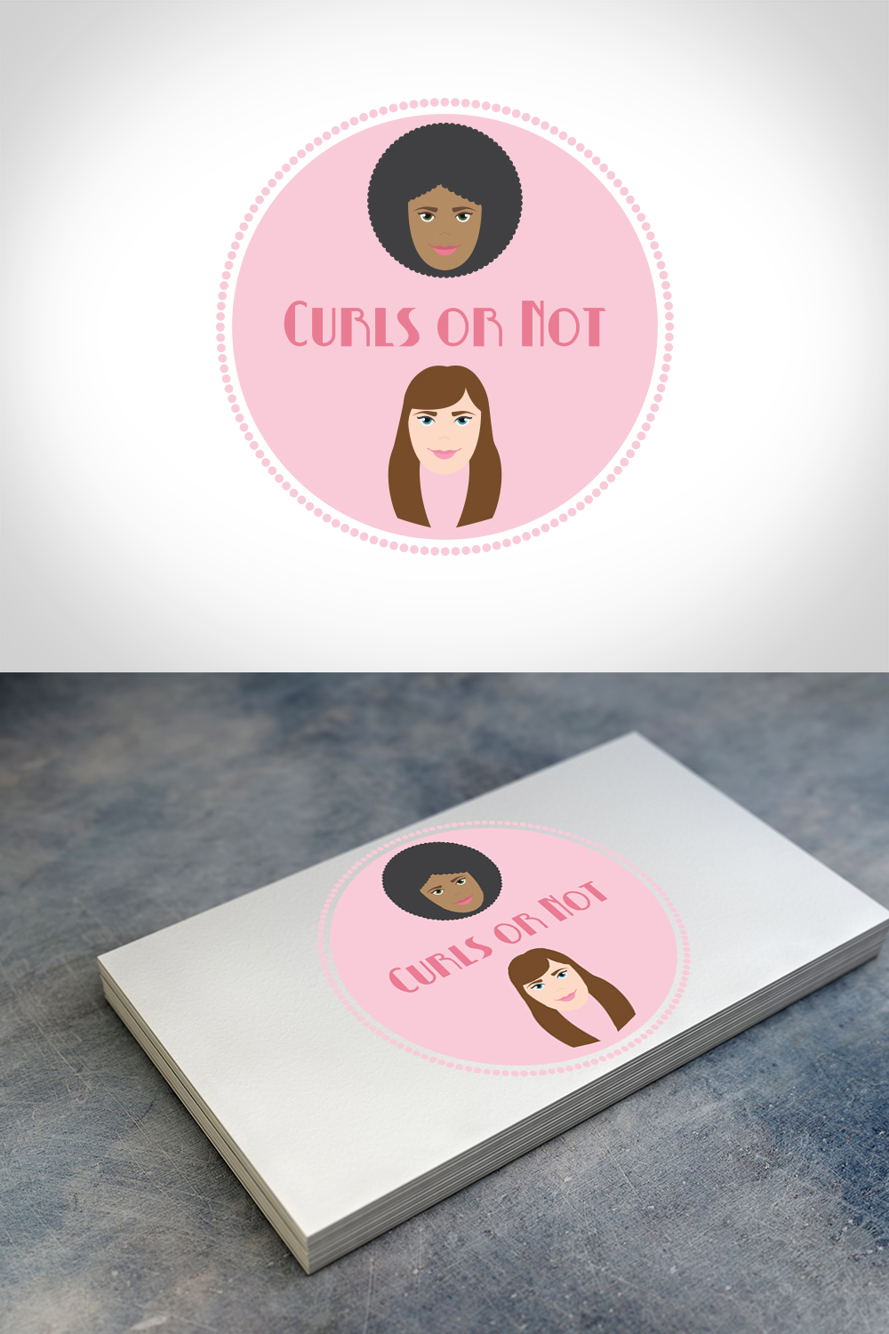 Logo Design by Zane_Graph_Design for Curls or Not | Design #12464489