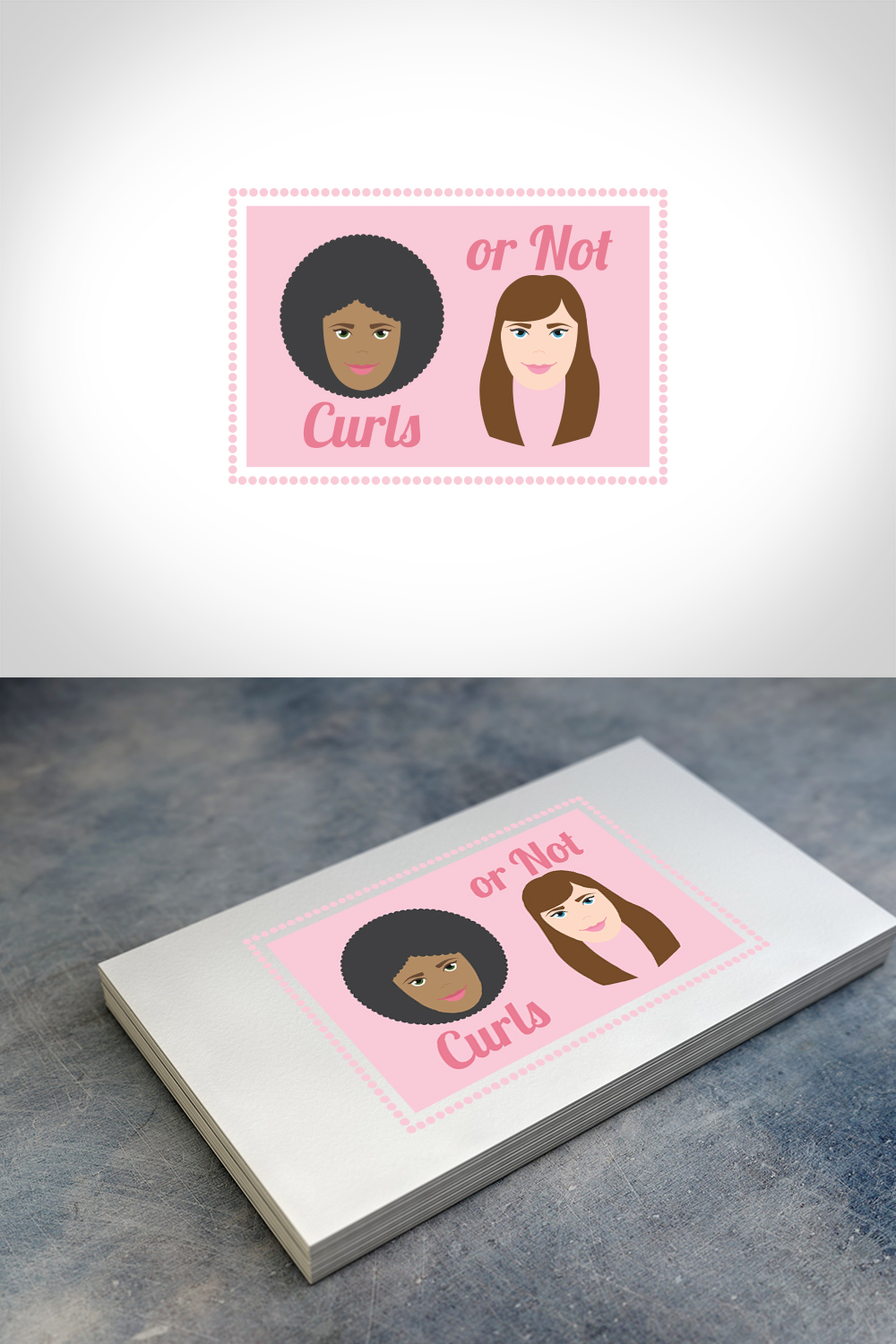 Logo Design by Zane_Graph_Design for Curls or Not | Design #12464492