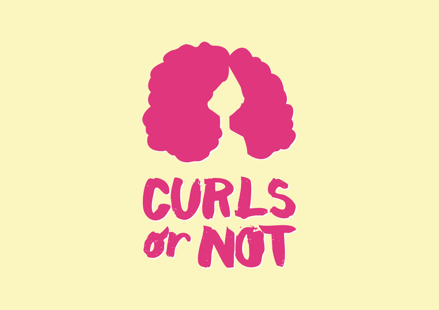 Logo Design by Hey for Curls or Not | Design #12501367