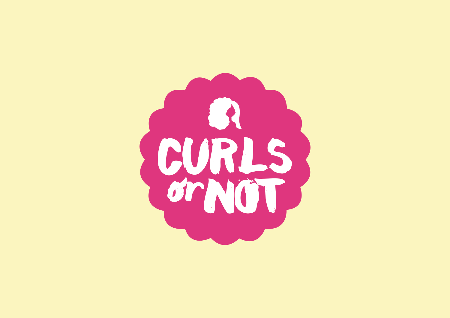 Logo Design by Hey for Curls or Not | Design #12502613