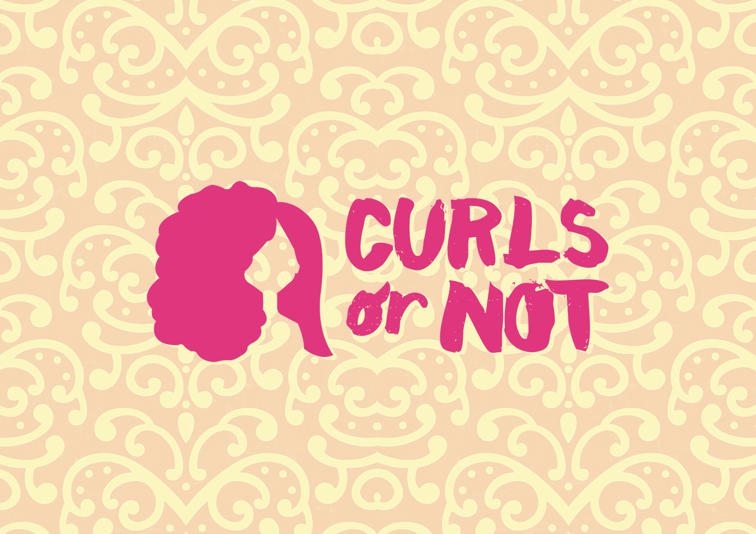 Logo Design by Hey for Curls or Not | Design #12510559