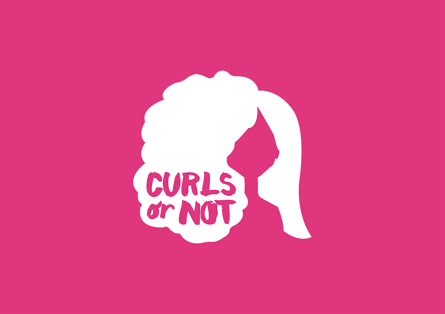Logo Design by Hey for Curls or Not | Design #12687883