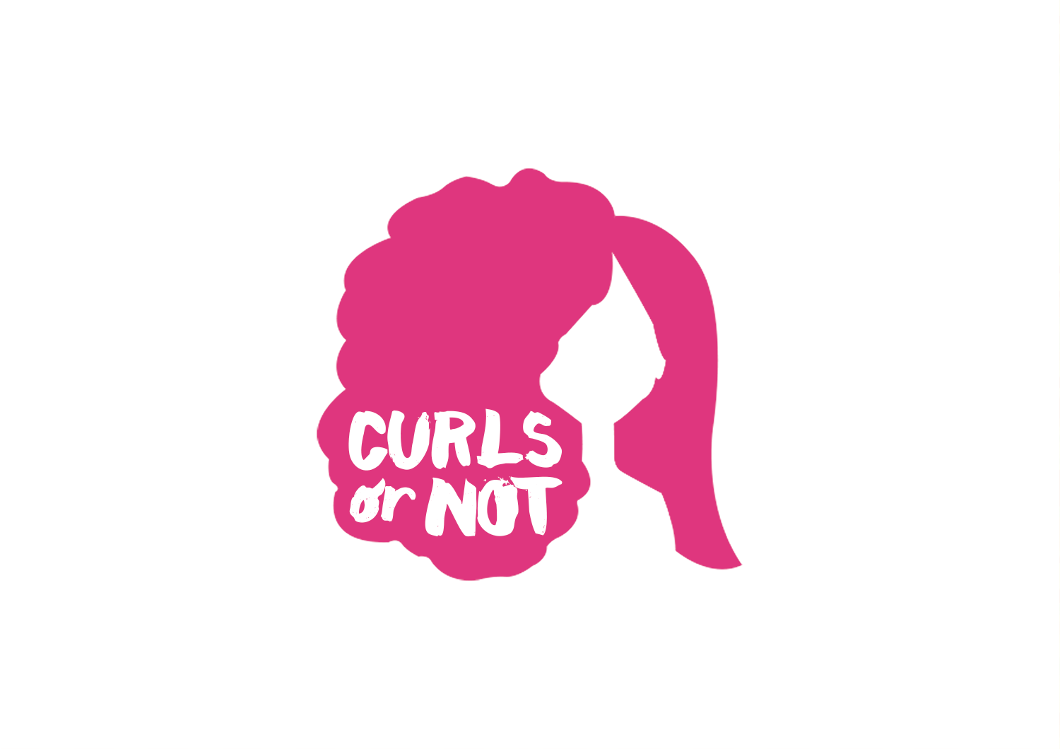Logo Design by Hey for Curls or Not | Design #12687910