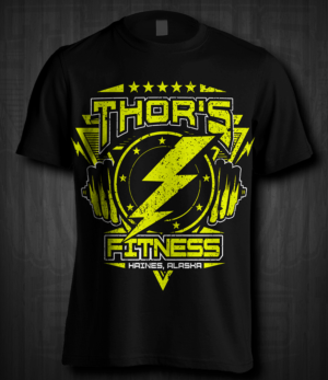 T-Shirt Design for Thor's Fitness in Haines, Alaska - Looking for several! | T-shirt Design by Jonya