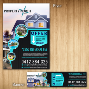 A4 Client Referral Program Flyer for Property Management Agency | Flyer Design by SAI DESIGNS