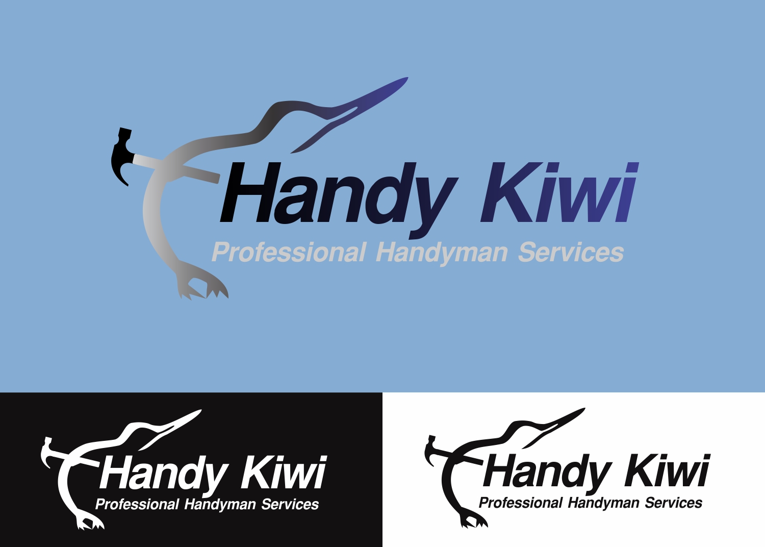 Logo Design by Three Combination for Handy Kiwi | Design #12490925