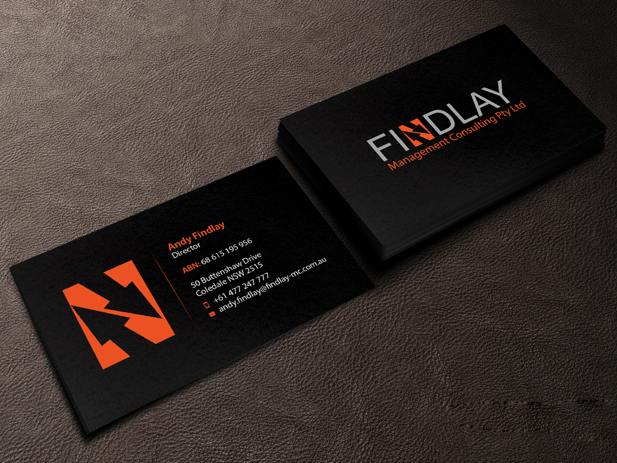 Design de Carte de Visite par Creations Box 2015 pour Findlay Management Consulting Pty Ltd | Design #12499570