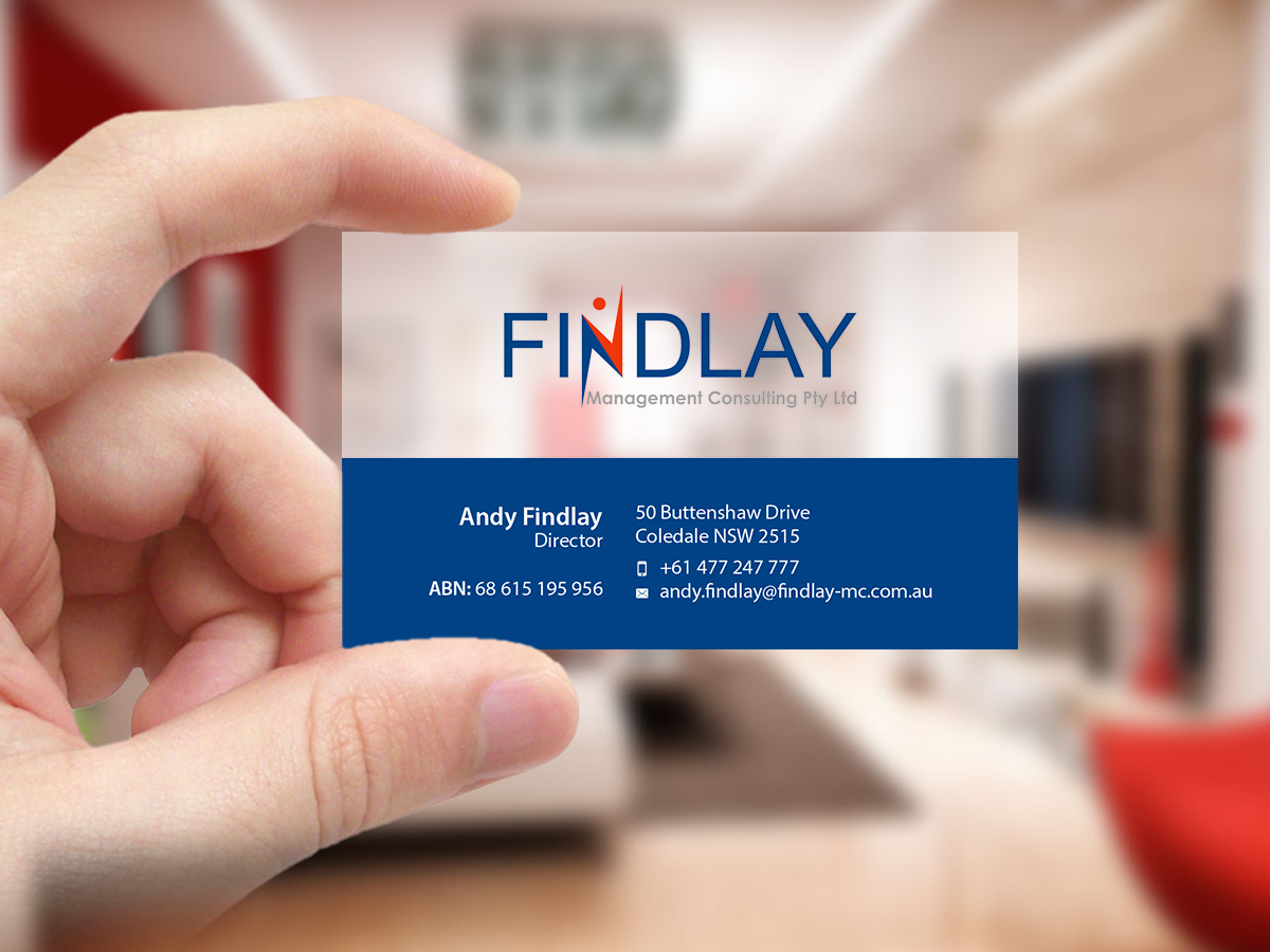 Design de Carte de Visite par Creations Box 2015 pour Findlay Management Consulting Pty Ltd | Design #12499572