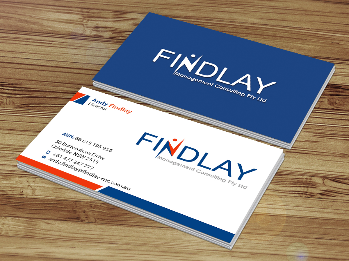 Business Card Design by Creations Box 2015 for Findlay Management Consulting Pty Ltd | Design #12499580