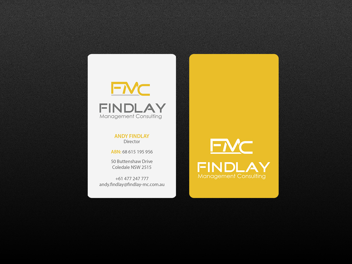 Business Card Design by Creations Box 2015 for Findlay Management Consulting Pty Ltd | Design #12506426