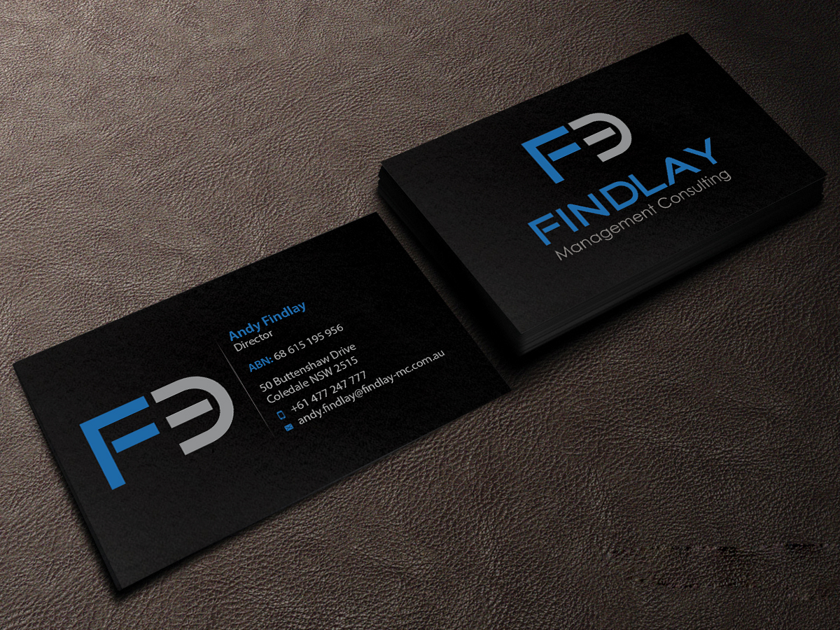 Business Card Design by Creations Box 2015 for Findlay Management Consulting Pty Ltd | Design #12506441