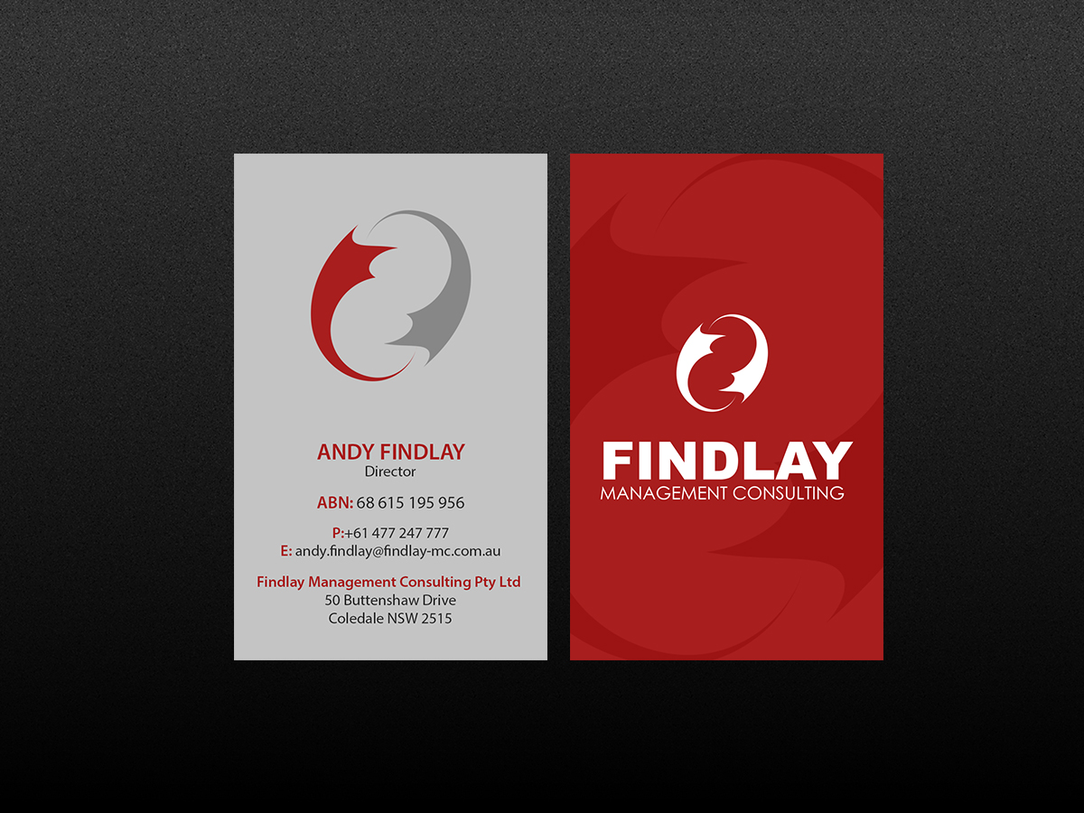 Business Card Design by Creations Box 2015 for Findlay Management Consulting Pty Ltd | Design #12506493