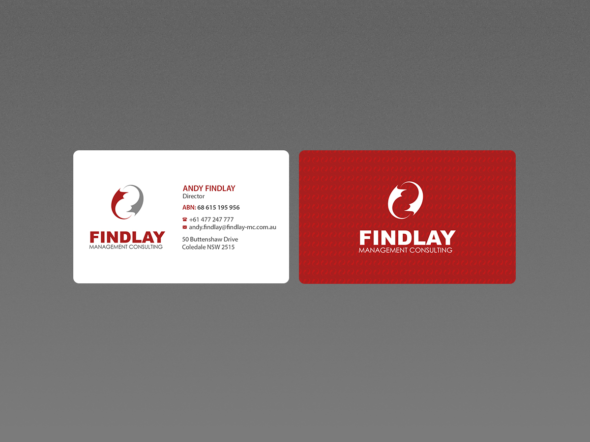 Business Card Design by Creations Box 2015 for Findlay Management Consulting Pty Ltd | Design #12506495
