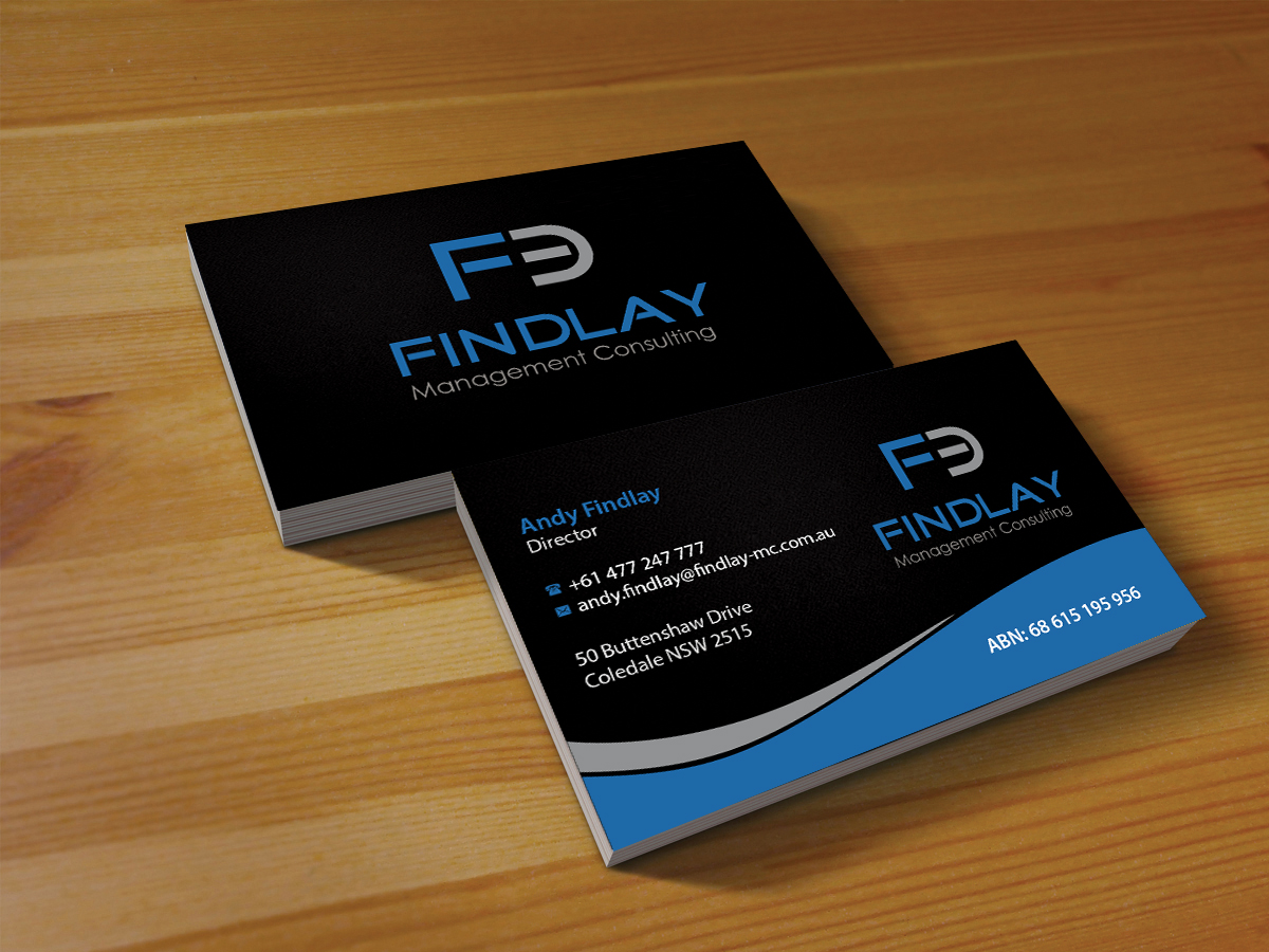 Business Card Design by Creations Box 2015 for Findlay Management Consulting Pty Ltd | Design #12506496
