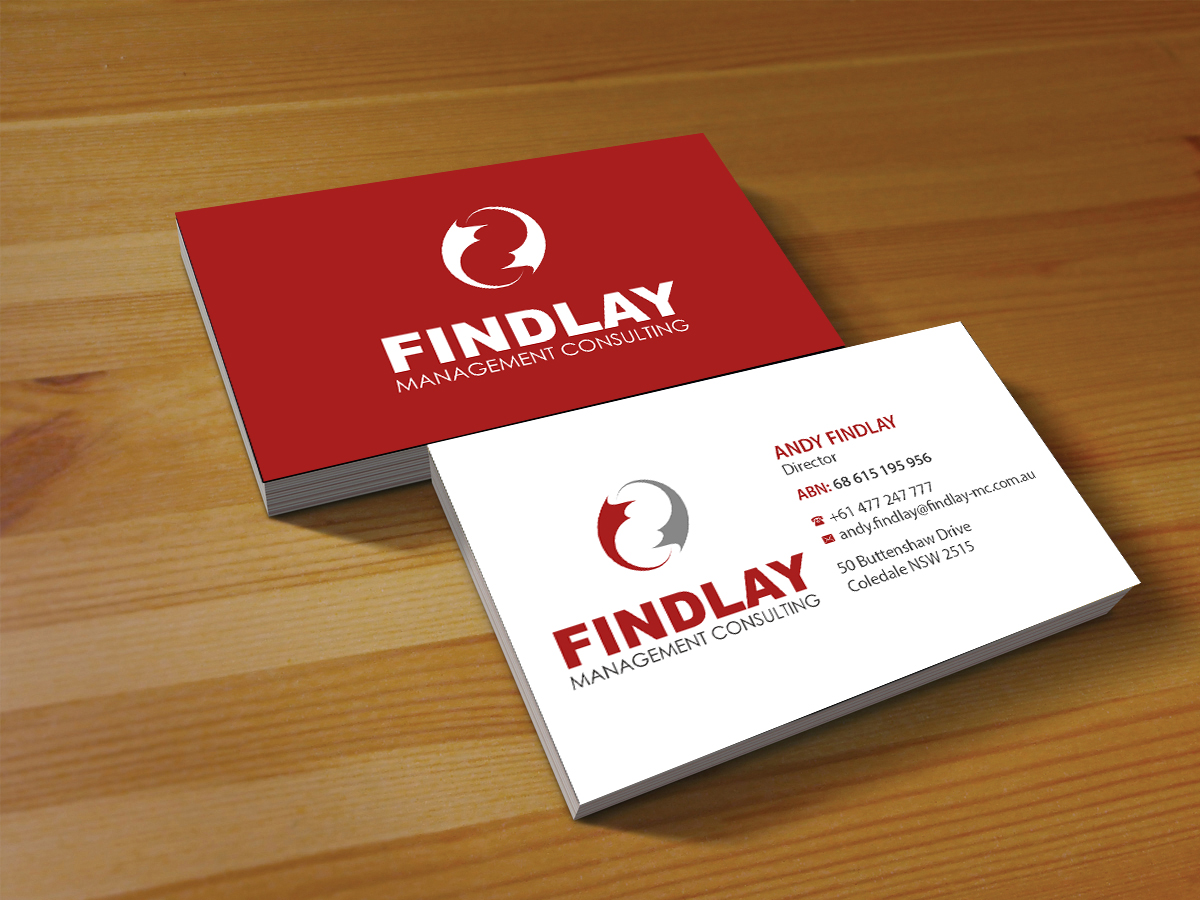 Business Card Design by Creations Box 2015 for Findlay Management Consulting Pty Ltd | Design #12506498