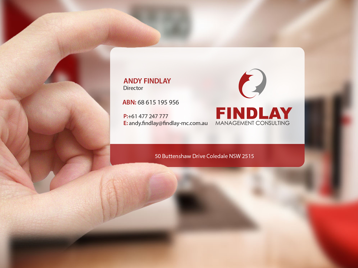 Business Card Design by Creations Box 2015 for Findlay Management Consulting Pty Ltd | Design #12506499