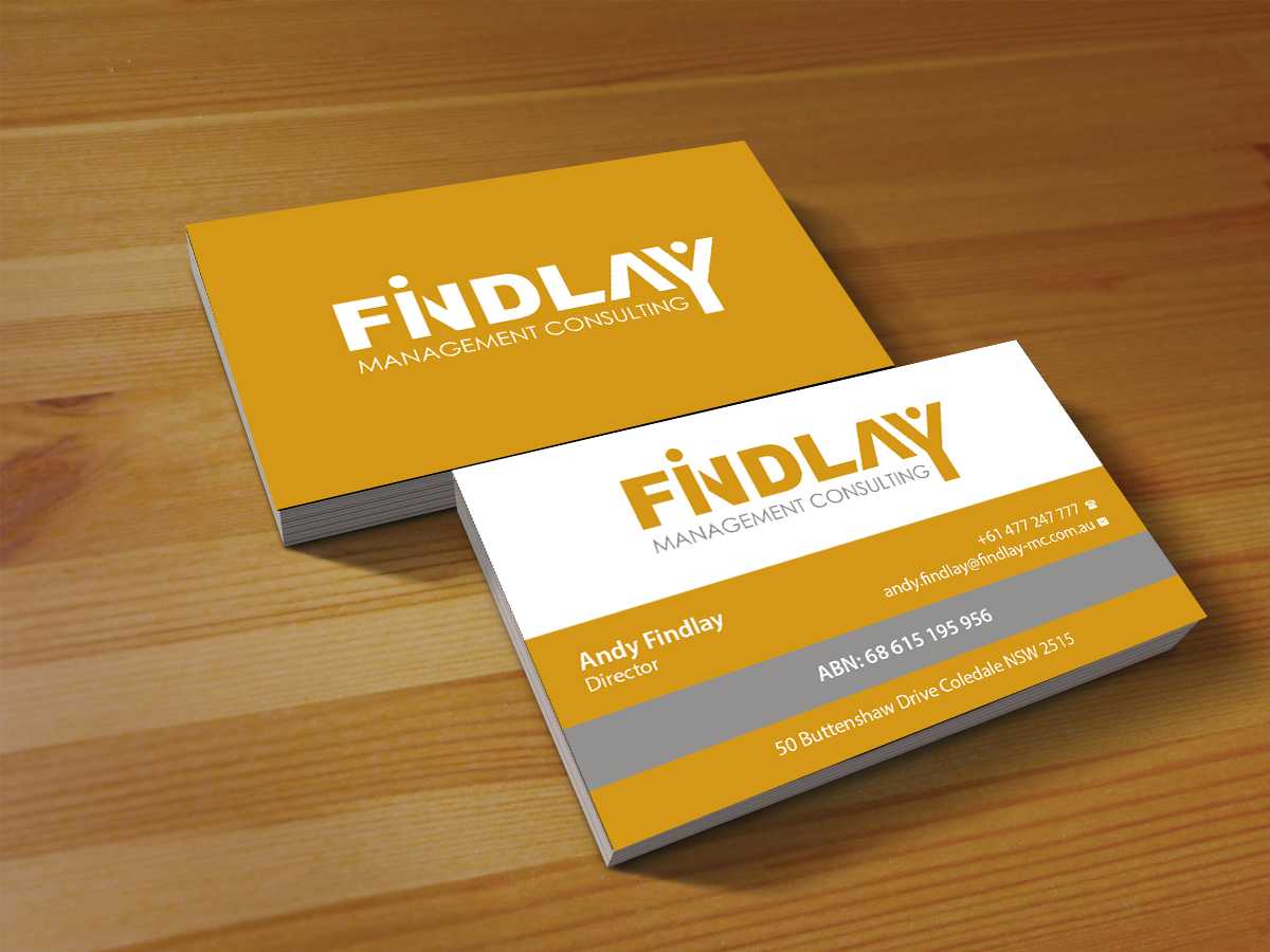 Business Card Design by Creations Box 2015 for Findlay Management Consulting Pty Ltd | Design #12506500