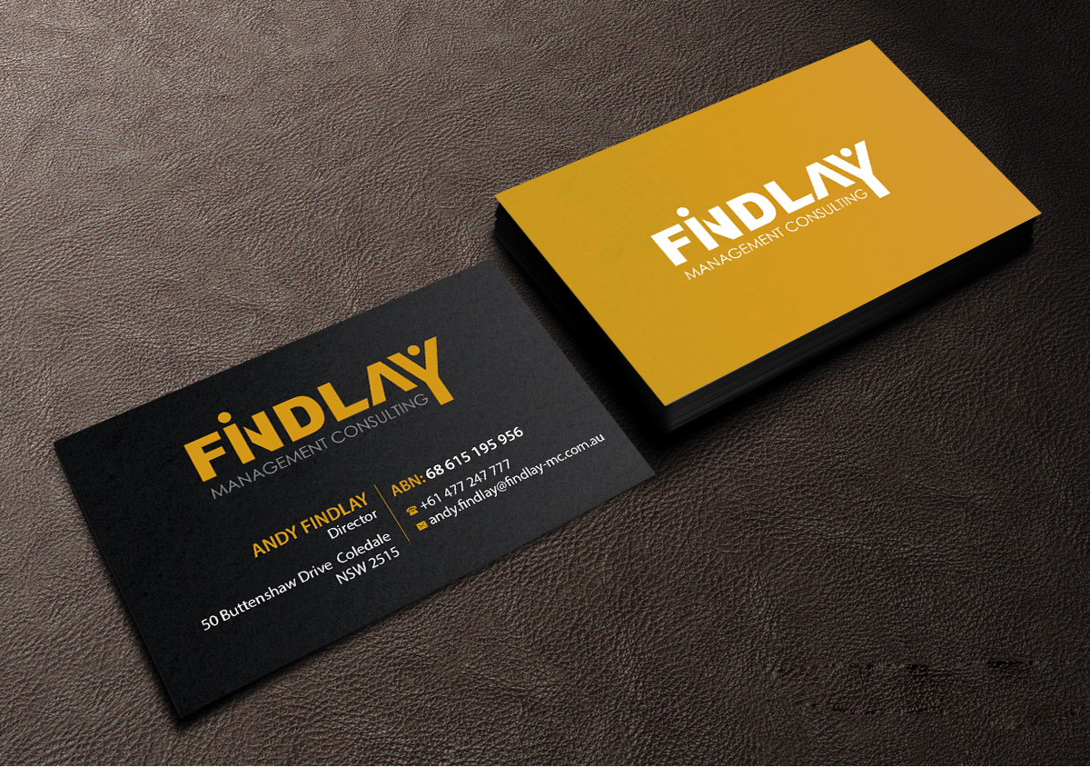 Business Card Design by Creations Box 2015 for Findlay Management Consulting Pty Ltd | Design #12506501