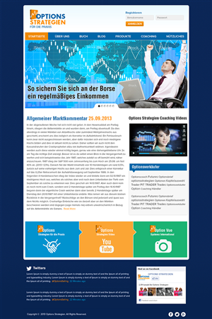 Wordpress Design by Mayank Patel for Oliver Stock WebDesign | Design #2444401