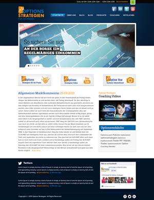Diseño Wordpress por Mayank Patel para Oliver Stock WebDesign | Diseño: #2444417