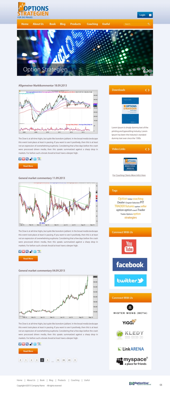 Wordpress Design by pb for Oliver Stock WebDesign | Design #2424635