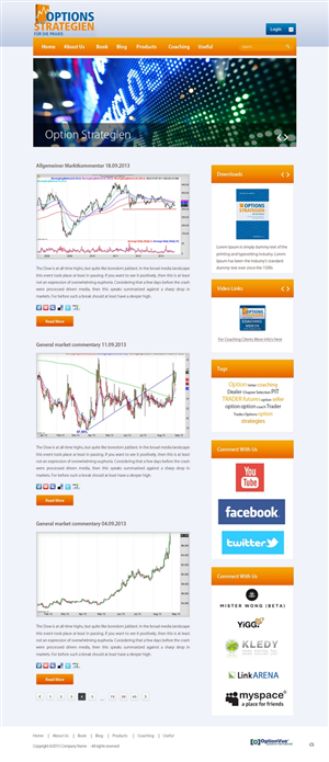 Wordpress Design by pb for Oliver Stock WebDesign | Design: #2424635