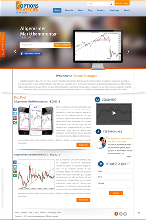 Wordpress Design by pb for Oliver Stock WebDesign | Design: #2430013