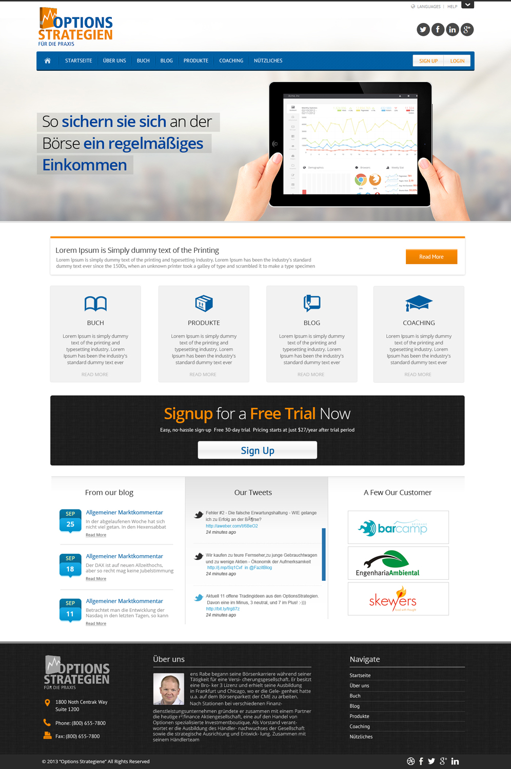 Wordpress Design by OM for Oliver Stock WebDesign | Design #2449935