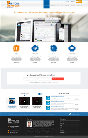 Diseño Wordpress por OM para Oliver Stock WebDesign | Diseño: #2449940