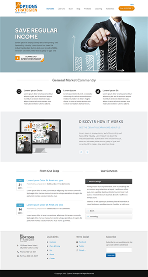 Wordpress Design by OM for Oliver Stock WebDesign | Design: #2449991