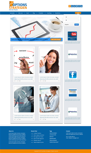 Wordpress Design by OM for Oliver Stock WebDesign | Design: #2449999
