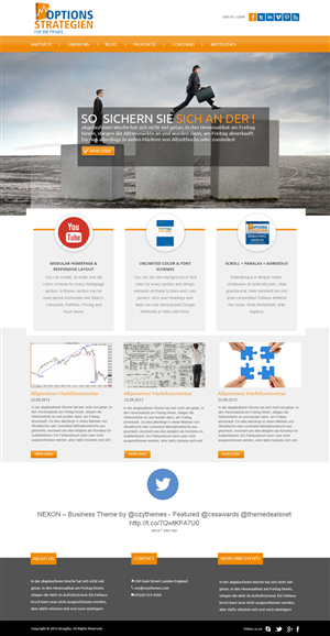 Wordpress Design by OM for Oliver Stock WebDesign | Design: #2450003